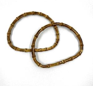 Ручки из бамбука, цвет темное дерево, 2 шт.